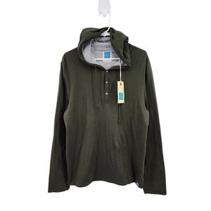 Jason Scott Men's 100% Pima Cotton Olive Hoodie